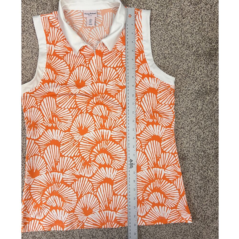 Tommy Bahama Womens L Coastal Preppy Tropical Golf Lot 2 Sleeveless Polo Tops - Picture 10 of 12